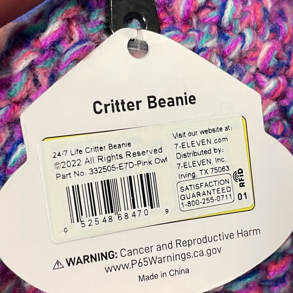 NWT Double Pom Critter Knit Beanie Kids Winter Wear Hat 24/7 Life Skiing - Picture 8 of 8